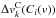 \hbox{$\Delta v^{\rm C}_{k}(C_{i}(v))$}