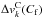 \hbox{$\Delta v^{\rm C}_{k}(C_{\rm f})$}