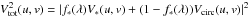 \hbox{$V^2_{\rm tot}(u,v)=|f_*(\lambda)V_*(u,v)+(1-f_*(\lambda))V_{\rm circ}(u,v)|^2$}