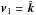 \hbox{$\vec{v}_{1}=\hat{\vec{k}}$}