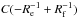 \hbox{$C(-R_\mathrm{e}^{-1} + R_\mathrm{f}^{-1})$}