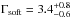 \hbox{$\Gamma_{\rm soft}=3.4^{+0.8}_{-0.6}$}