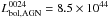 \hbox{$L_{\rm bol,AGN}^{0024}= 8.5\times 10^{44}$}