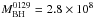 \hbox{$M_{\mathrm{BH}}^{0129} = 2.8 \times 10^8$}