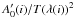 \hbox{$A_{0}'(i)/T(\lambda(i))^2$}