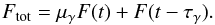 \begin{equation} F_{\rm tot} = \mu_\gamma F(t)+F(t-\tau_\gamma) \label{eq::tot_flux} . \end{equation}
