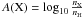 \hbox{$A{\rm (X)} =\log_{10}\frac{n_{\rm X}}{n_{\rm{H}}}$}