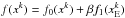 \hbox{$f(x^{k})=f_0(x^{k})+\beta f_1(x_{\rm E}^{k})$}