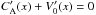 \hbox{$C_{\rm A}^\prime(x)+V_0^\prime(x)=0$}