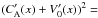 \hbox{$(C_{\rm A}^\prime(x)+V_0^\prime(x))^2=$}