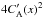 \hbox{$4C_{\rm A}^\prime(x)^2$}