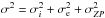 \hbox{$\sigma^2=\sigma_{i}^2+\sigma_{\rm e}^2+\sigma_{ZP}^2$}