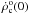 \hbox{$\dot{\rho}^{\rm o}_{\rm c}(0)$}