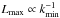 \hbox{$L_{\text{max}}\propto k_{\text{min}}^{-1}$}