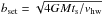\hbox{$b_\mathrm{set}=\sqrt{4GM t_{\rm s}/v_\mathrm{hw}}$}