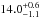\hbox{$M= 0.76^{+0.01}_{-0.01}$}