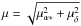\hbox{$\mu = \sqrt{\mu_{\alpha *}^2 + \mu_{\delta}^2}$}