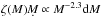 \hbox{$\zeta (M) \d {\it M} \propto M^{-2.3} {\rm d} M$}