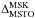 \hbox{$\Delta_{\rm MSTO}^{\rm MSK}$}