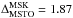 \hbox{$\Delta_{\rm MSTO}^{\rm MSK}=1.87$}
