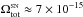 \hbox{$\Omega^{\scriptscriptstyle\rm SN}_{\rm tot} \approx 7\times10^{-15}$}
