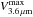 \hbox{$V^{\rm max}_{\rm 3.6\,\mu m}$}