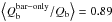 \hbox{$\left<Q_{\rm b}^{\rm bar-only}/Q_{\rm b}\right>=0.89$}