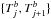 \hbox{$\lbrace T^b_j,T^b_{j+1}\rbrace$}