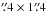 \hbox{$\farcs4\times1\farcs4$}