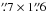 \hbox{$\farcs7\times1\farcs6$}