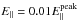 \hbox{$E_{||}=0.01E_{||}^{\rm{peak}}$}