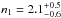 \hbox{$n_{\rm 1}=2.1^{+0.5}_{-0.6}$}