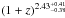 \hbox{$(1+z)^{2.43^{+0.41}_{-0.38}}$}