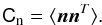 \begin{equation} \Cn = \langle \vec n \vec n^{T}\rangle\text{.} \end{equation}