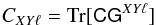 \begin{equation} C_{XY\ell} = {\rm Tr} [\tens{C} \tens G^{XY\ell}] \label{noisebias_ncvm} \end{equation}