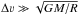 \hbox{$\Delta \varv\gg\sqrt{GM/R}$}