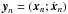 \hbox{$\vec{y}_{n}=\left(\vec{x}_{n};\dot{\vec{x}}_{n}\right)$}