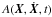 \hbox{$A(\vec{X},\dot{\vec{X}},t)$}