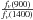 \hbox{$\frac{f_{\nu}(900)}{f_{\nu}(1400)}$}