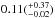 \hbox{$0.11(^{+0.37}_{-0.02})$}