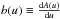 \hbox{$b(u) \equiv \frac{{\rm d}A(u)}{{\rm d}u}$}