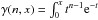 \hbox{$\gamma(n,x) = \int_0^x t^{n-1} {\rm e}^{-t}$}