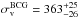 \hbox{$\sigma_{\rm v}^{\rm BCG}=363^{+25}_{-26}$}
