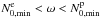 \hbox{$N^{\rm e}_{0,{\rm min}} < \omega < N^{\rm p}_{0,{\rm min}}$}