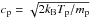\hbox{$c_{\mathrm p}=\sqrt{2k_{\mathrm B}T_{\mathrm p}/m_{\mathrm p}}$}