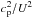 \hbox{$c_{\mathrm p}^2/U^2$}