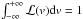 \hbox{${\int_{-\infty}^{+\infty} \mathcal{L}(v) {\rm d}v = 1}$}