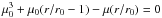 \hbox{$\mu_0^3+\mu_0(r/r_0-1)-\mu(r/r_0)=0$}