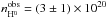\hbox{$n^{\rm obs}_{\rm H^0} = (3\pm 1)\times 10^{20}$}