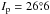 \hbox{$I_{\rm p}=26\fdg6$}